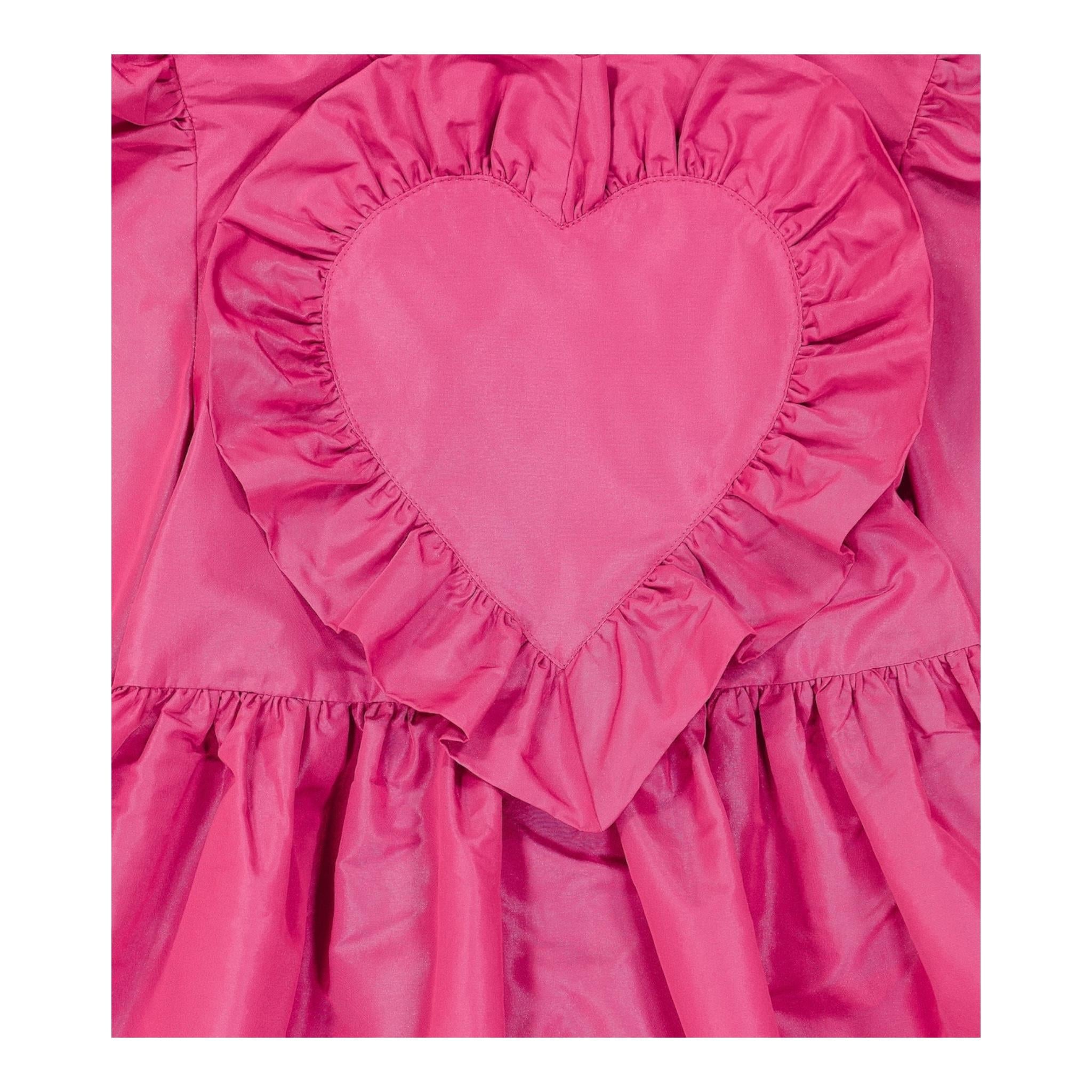 STELLA McCARTNEY abito tinta unita con rouches Fuxia per Bambina TT1G20 FUXIA STELLA McCARTNEY