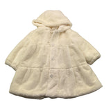 LALALU' cappotto pelliccia tinta unita cn cappuccio Panna per Neonata GIL6N PANNA LALALU'