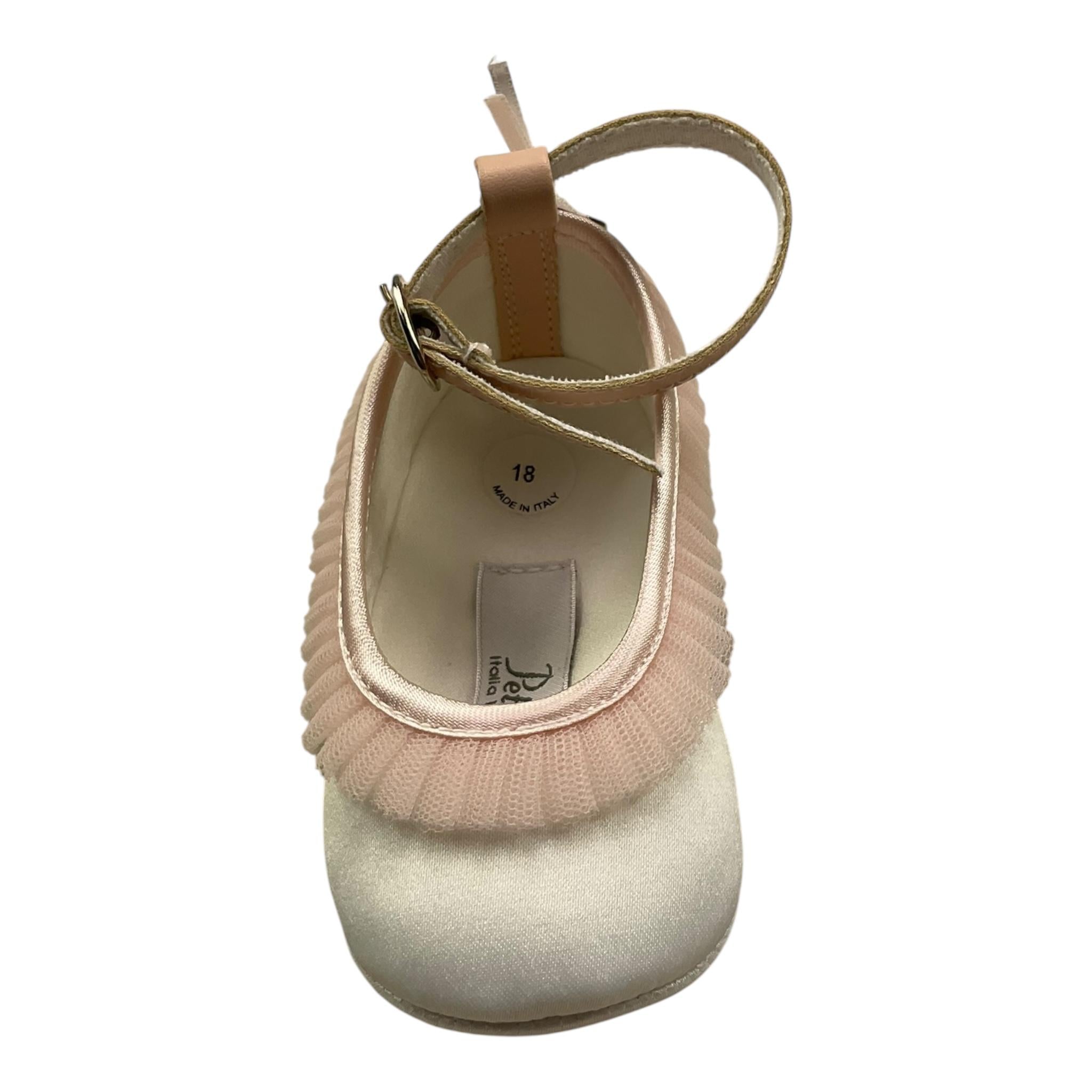 PETIT ballerina tinta unita con tulle Bianco per Neonata S0114638 BIANCO PETIT