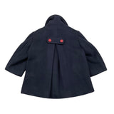 TRUSSARDI cappotto tinta unita con bottoni in contrasto Blu per Neonata TIA25203GC BLU TRUSSARDI