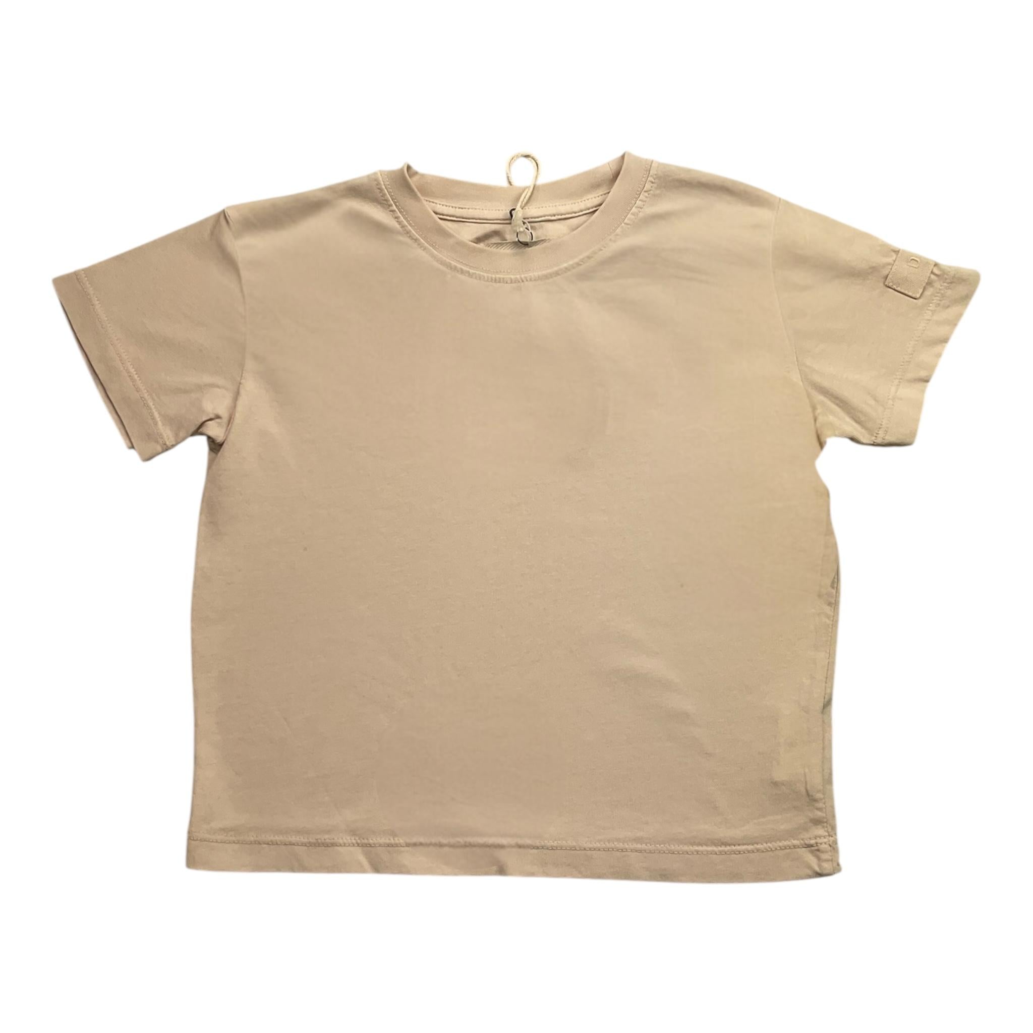 DUSTY COLOR t-shirt girocollo tinta unita Beige per Bambino DUXF4033TS BEIGE DUSTY COLOR