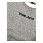 MOSCHINO felpa tinta unita girocollo con stampa Grigio per Bambino HUF08MX GRIGIO MOSCHINO