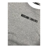 MOSCHINO felpa tinta unita girocollo con stampa Grigio per Bambino HUF08MX GRIGIO MOSCHINO