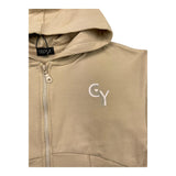 YOURS felpa con zip e cappuccio tinta unita Beige per Bambina BY1861 BEIGE YOURS