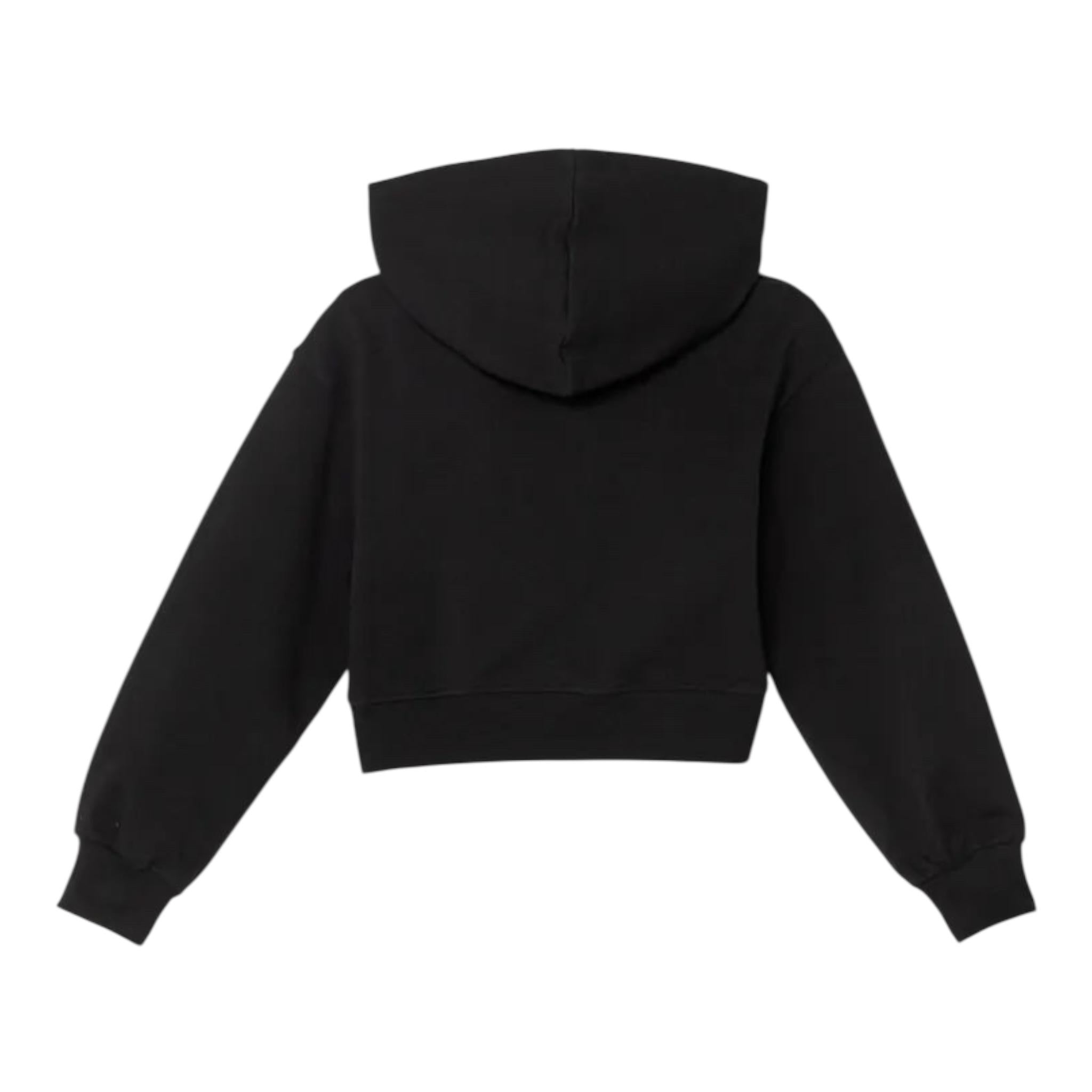 PINKO felpa tinta unita con cappuccio e applicazioni Nero per Bambina F4PIJGHS100 NERO PINKO
