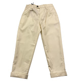 MICHAEL COAL pantalone tinta unita con elastico in vita Panna per Bambino YOUMC3055F24 PANNA MICHAEL COAL
