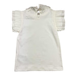 ANGEL'S FACE t-shirt tinta unita con collo con perle Bianco per Bambina A218081 BIANCO ANGEL'S FACE
