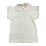 ANGEL'S FACE t-shirt tinta unita con collo con perle Bianco per Bambina A218081 BIANCO ANGEL'S FACE