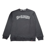 ZU+ELEMENTS felpa tinta unita girocollo con stampa Nero per Bambino ZU1707X NERO ZU+ELEMENTS