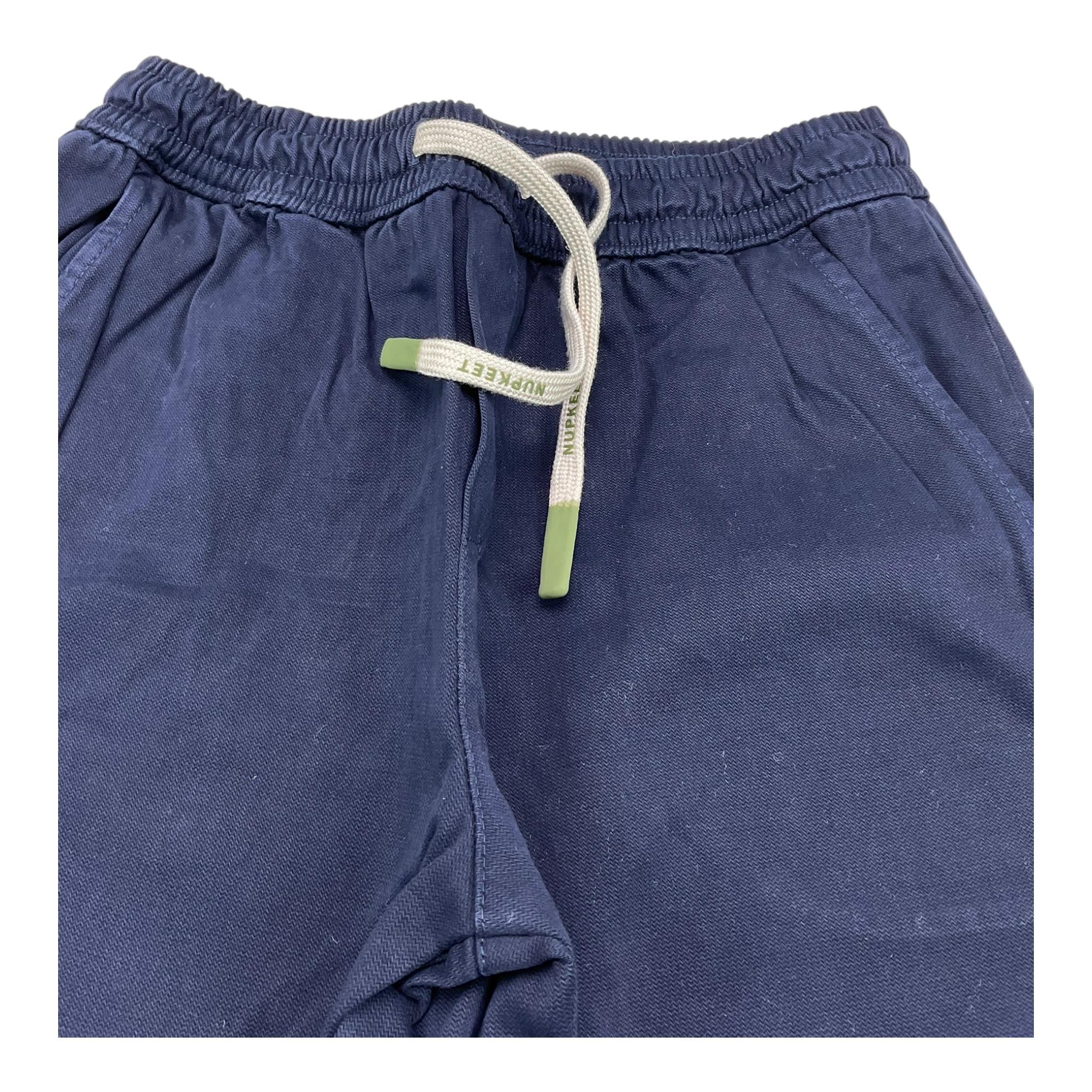 NUPKEET pantalone tinta unita cn elastico in vita Blu per Neonato 24NK295N BLU NUPKEET