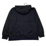 MAISON 9 PARIS felpa chiusa con cappuccio tinta unita con logo Nero per Bambino F70049 NERO MAISON 9 PARIS