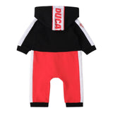 DUCATI tutina bicolore con stampa e cappuccio Nero/rosso per Neonato G6615 NERO/ROSSO DUCATI