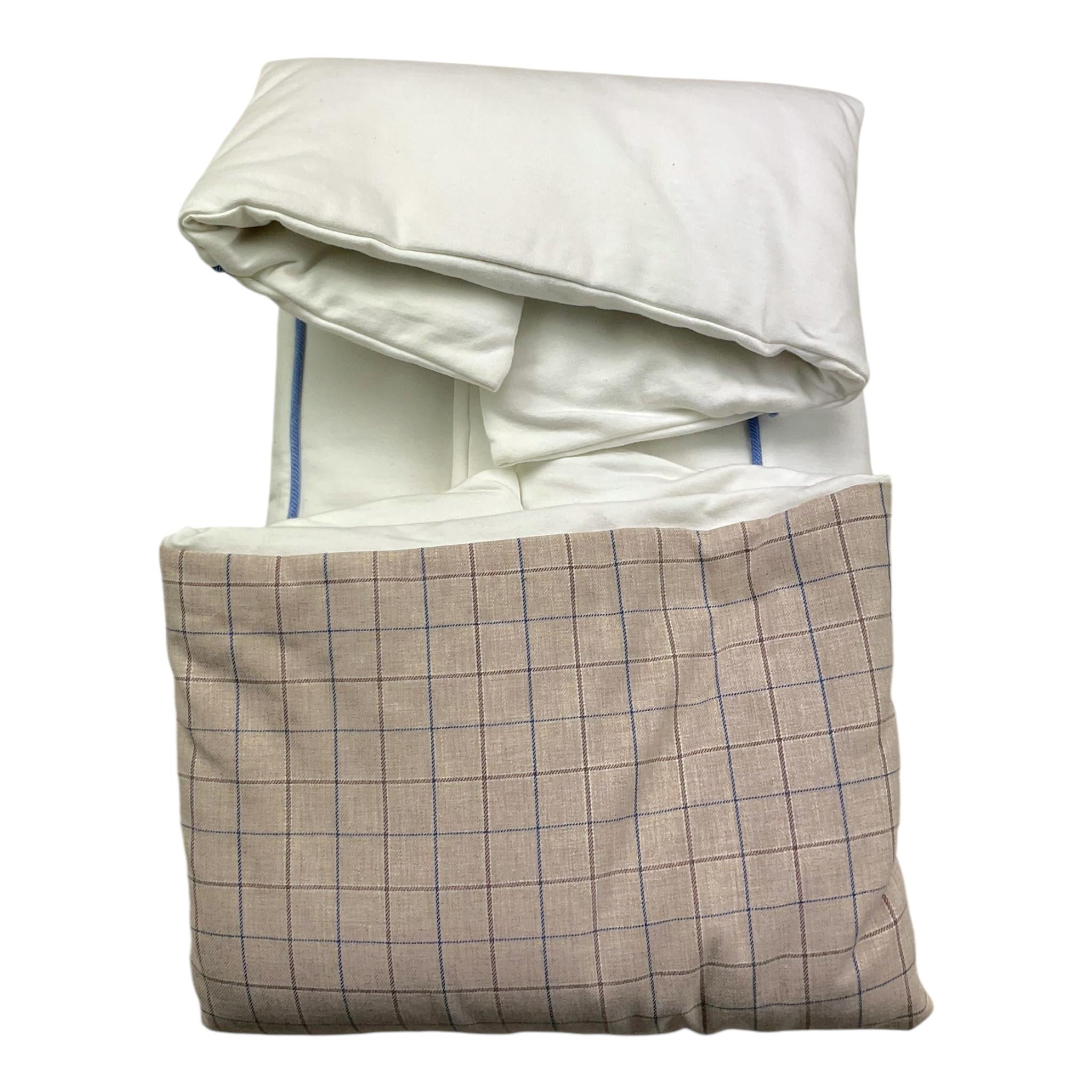 NINNAOH coperta tinta unita con fantasia e stampa Bianco per Neonato I23COP202I BIANCO NINNAOH