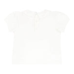 MOSCHINO t-shirt tinta unita con colletto Bianco per Neonata MEM02S BIANCO MOSCHINO
