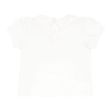 MOSCHINO t-shirt tinta unita con colletto Bianco per Neonata MEM02S BIANCO MOSCHINO