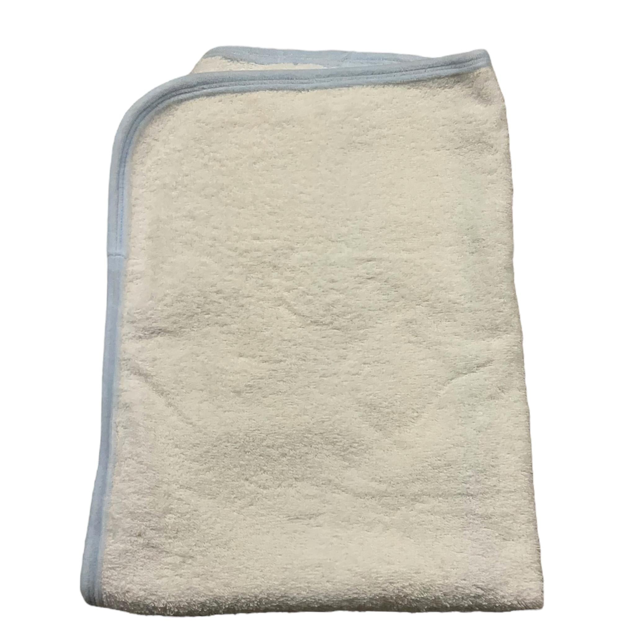 LE BEBE' poncho accappatoio bicolore Bianco/azzurro per Neonato LBB5R074 BIANCO/AZZURRO LE BEBE'