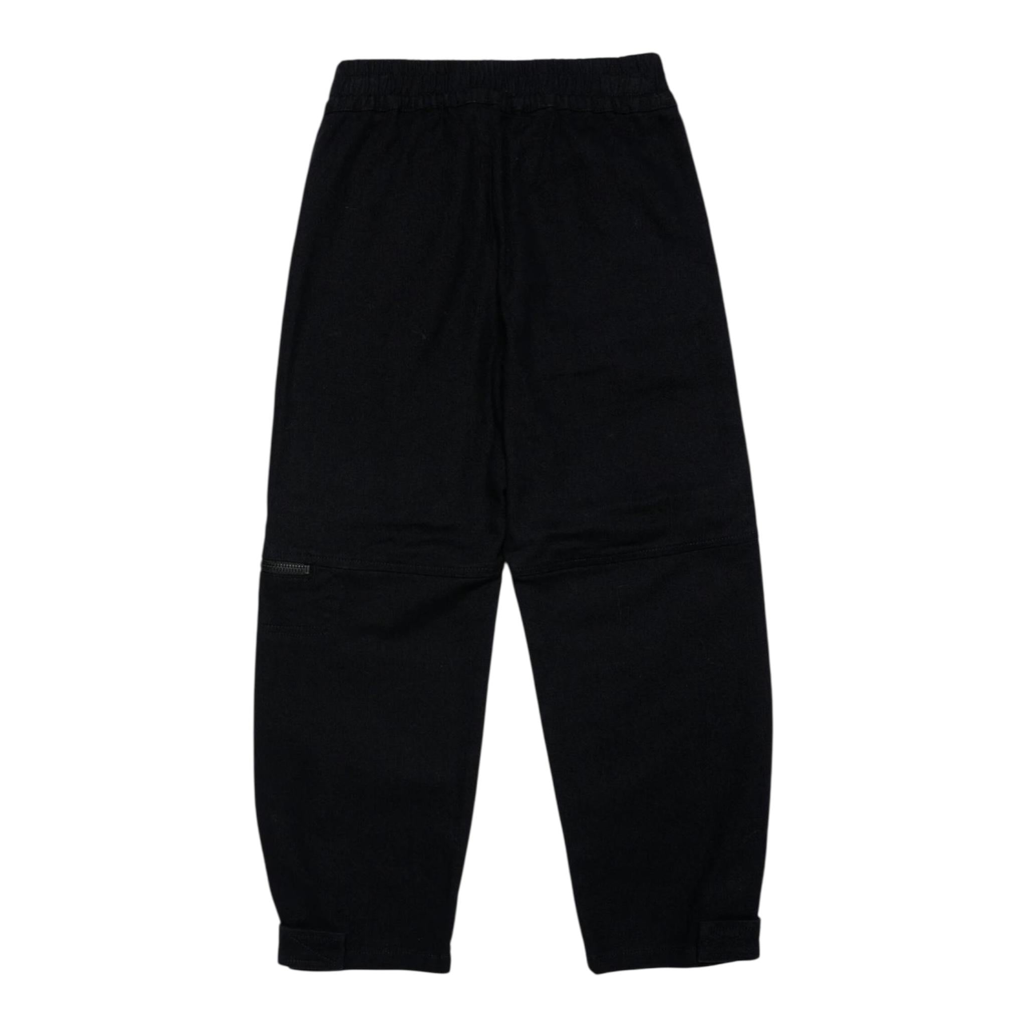 MSGM pantalone tinta unita con elastico in vita Nero per Bambino N21763 NERO MSGM