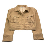 TO be too giubbino tinta unita con zip Beige per Bambina TBT2500 BEIGE TO be too