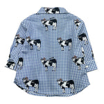 MOSCHINO camicia tinta unita con fantasia quadretti Bianco per Neonato MUC01J BIANCO MOSCHINO
