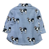 MOSCHINO camicia tinta unita con fantasia quadretti Bianco per Neonato MUC01J BIANCO MOSCHINO