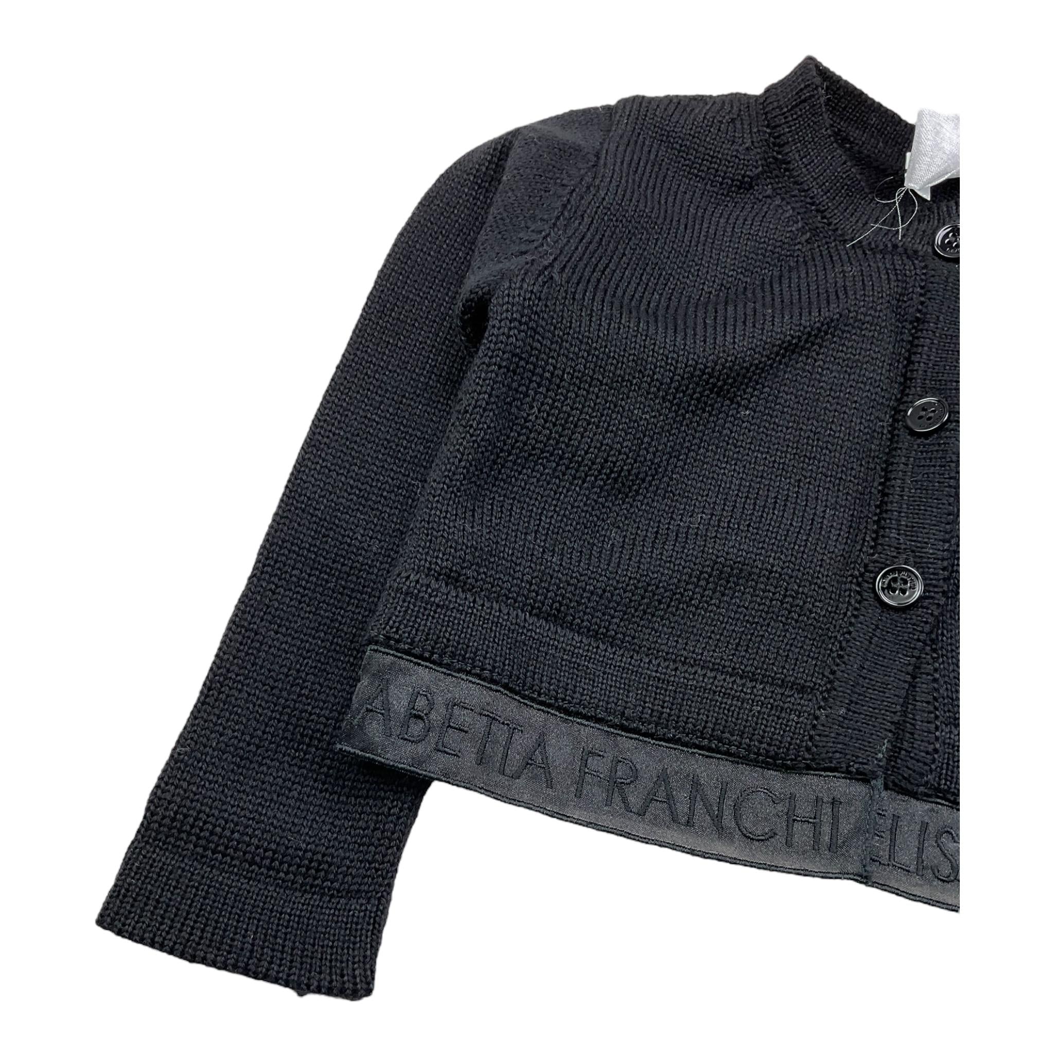 ELISABETTA FRANCHI coprispalle tinta unita Nero per Neonata EGMA07 NERO ELISABETTA FRANCHI