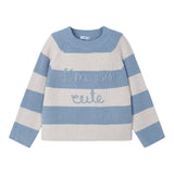 MAYORAL maglia bicolore con fantasia a righe Beige per Bambina 4357J BEIGE MAYORAL