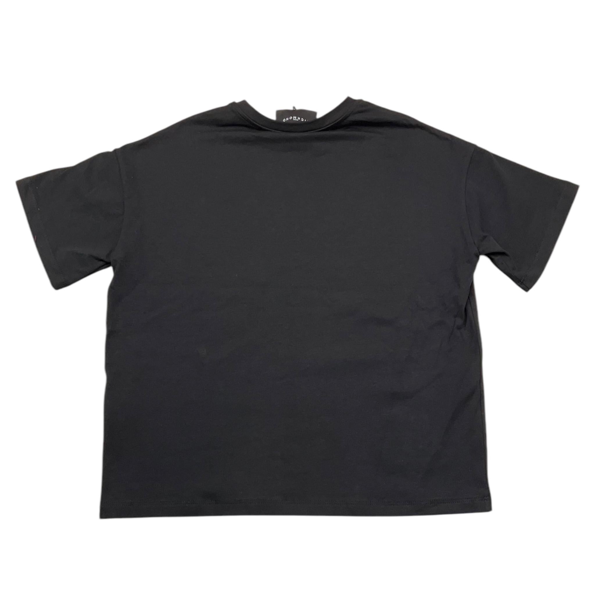 JOHN RICHMOND t-shirt girocollo tinta unita con brillantini Nero per Bambina RGA25040TS NERO JOHN RICHMOND