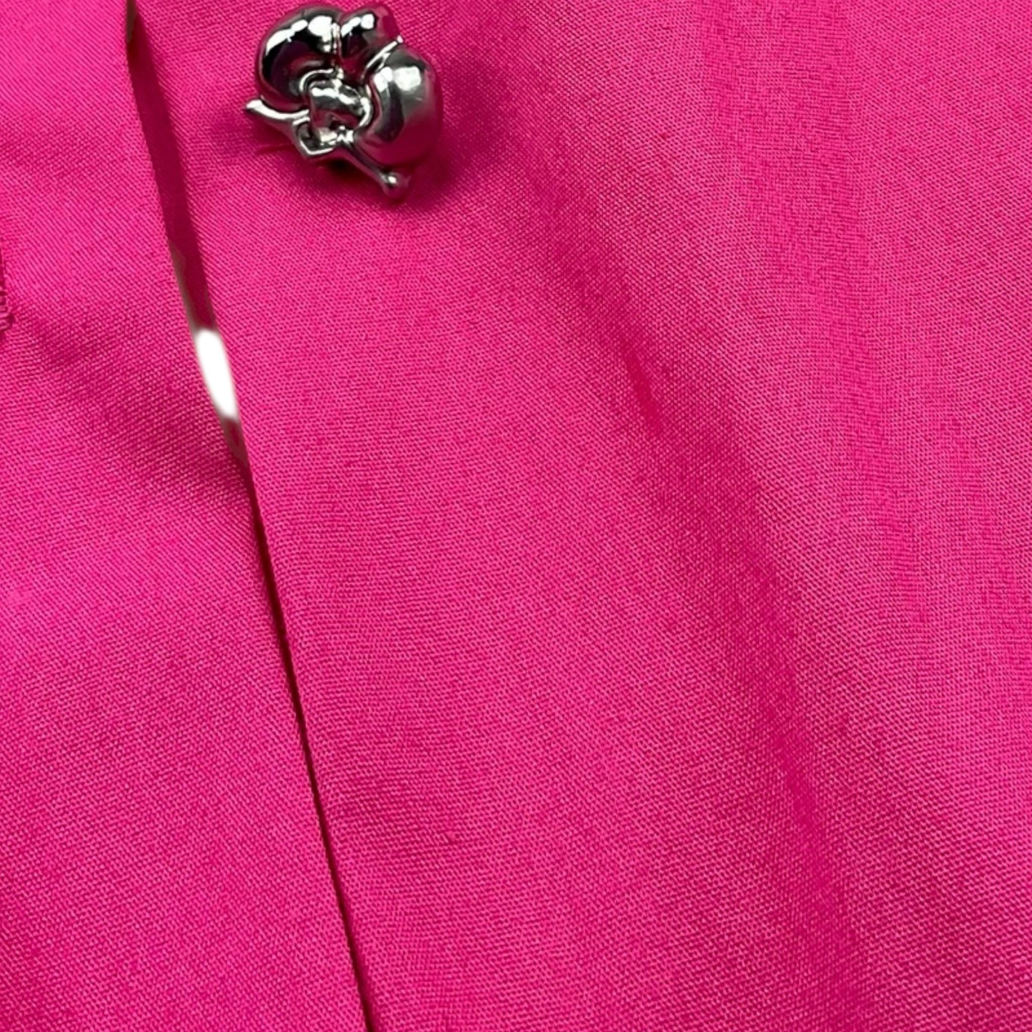 GENNY PRINCESS camicia tinta unita con bottoni Fuxia per Bambina YFCA004 FUXIA GENNY PRINCESS