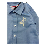 CESARE PACIOTTI camicia tinta unita con stampa Azzurro per Neonato CMP5353B AZZURRO CESARE PACIOTTI