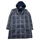 YES ZEE cappotto tinta unita con cappuccio Blu per Bambino 2422 BLU YES ZEE