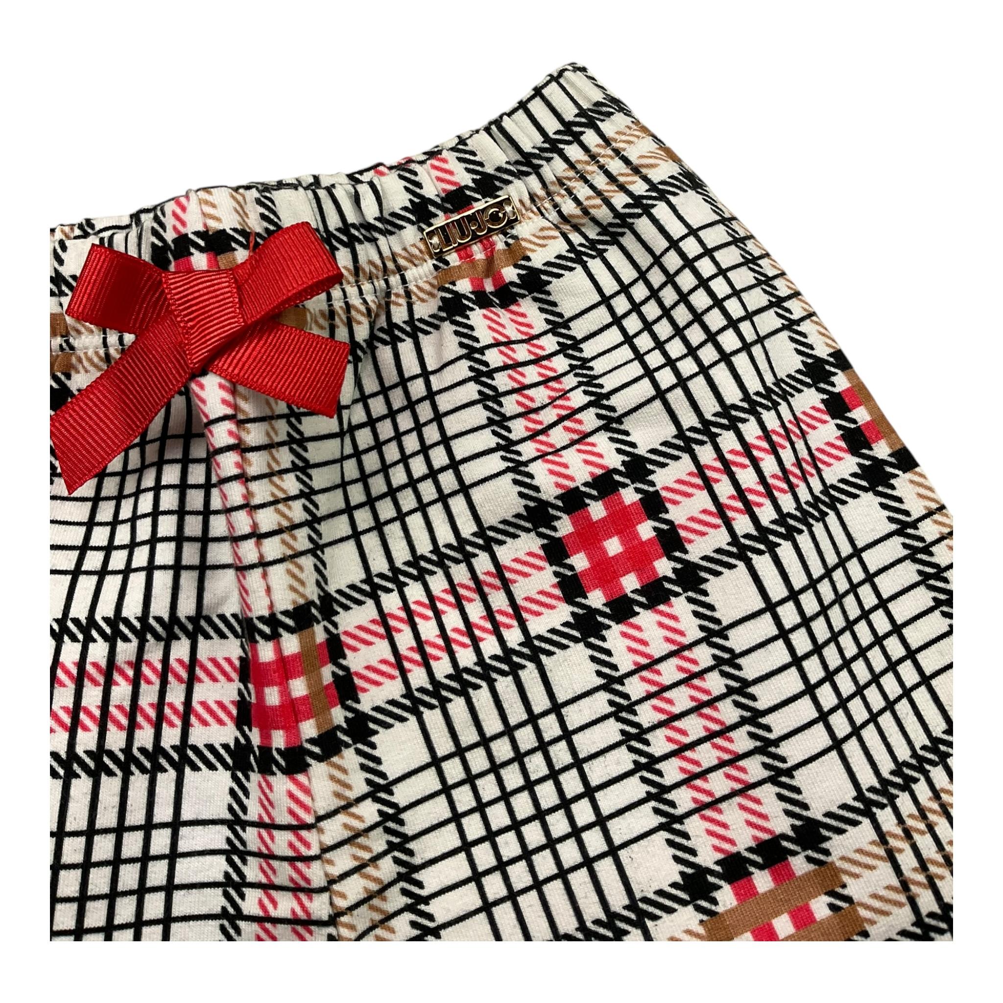 LIU JO pantalone tinta unita con fantasia a righe Bianco per Neonata KF2094 BIANCO LIU JO