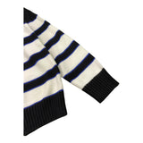 NEVER TOO maglia girocollo bicolore con fantasia a righe Bianco/nero per Bambino NT2074R BIANCO/NERO NEVER TOO