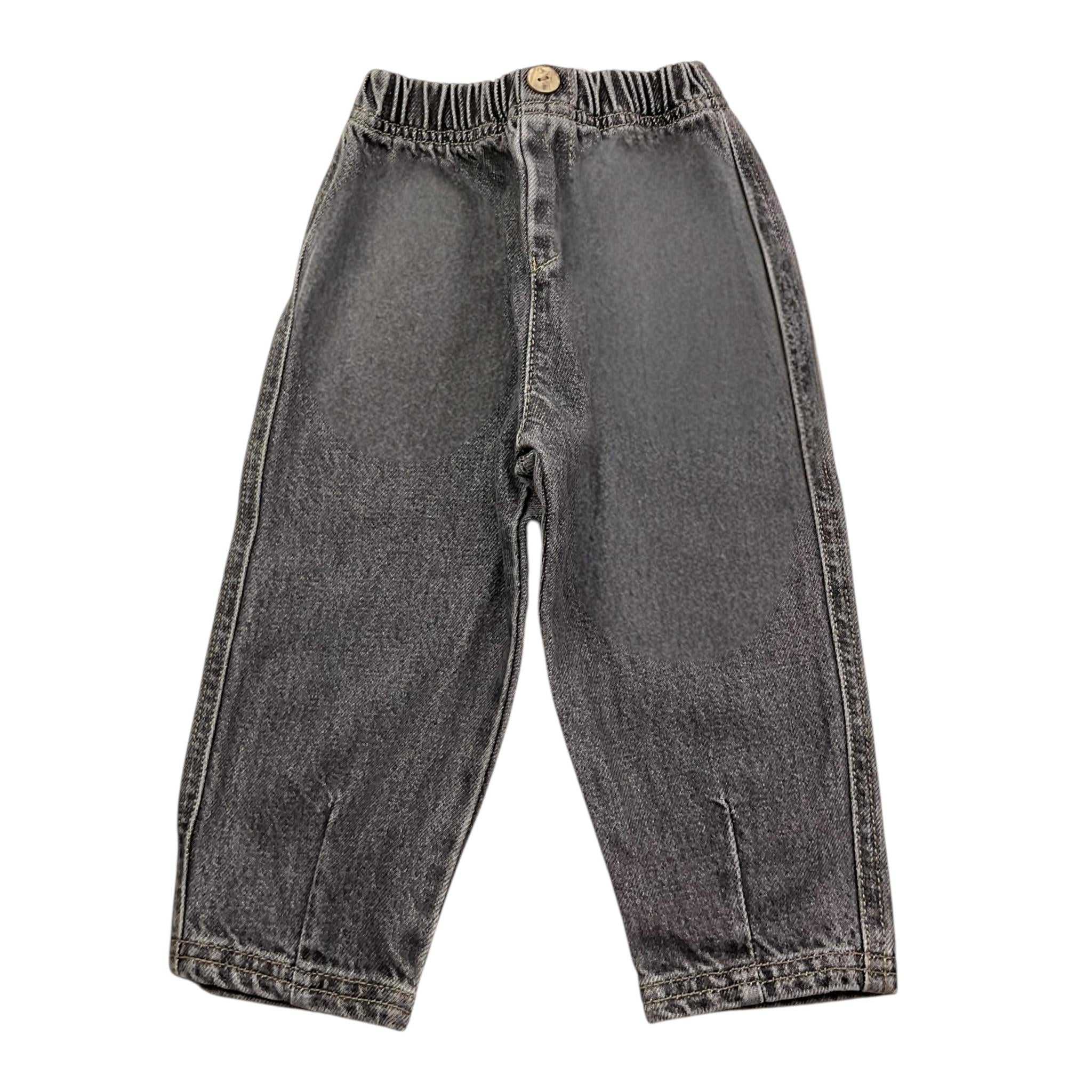 PLAY UP jeans tinta unita con elastico in vita Nero per Neonato PA011AP11608N NERO PLAY UP