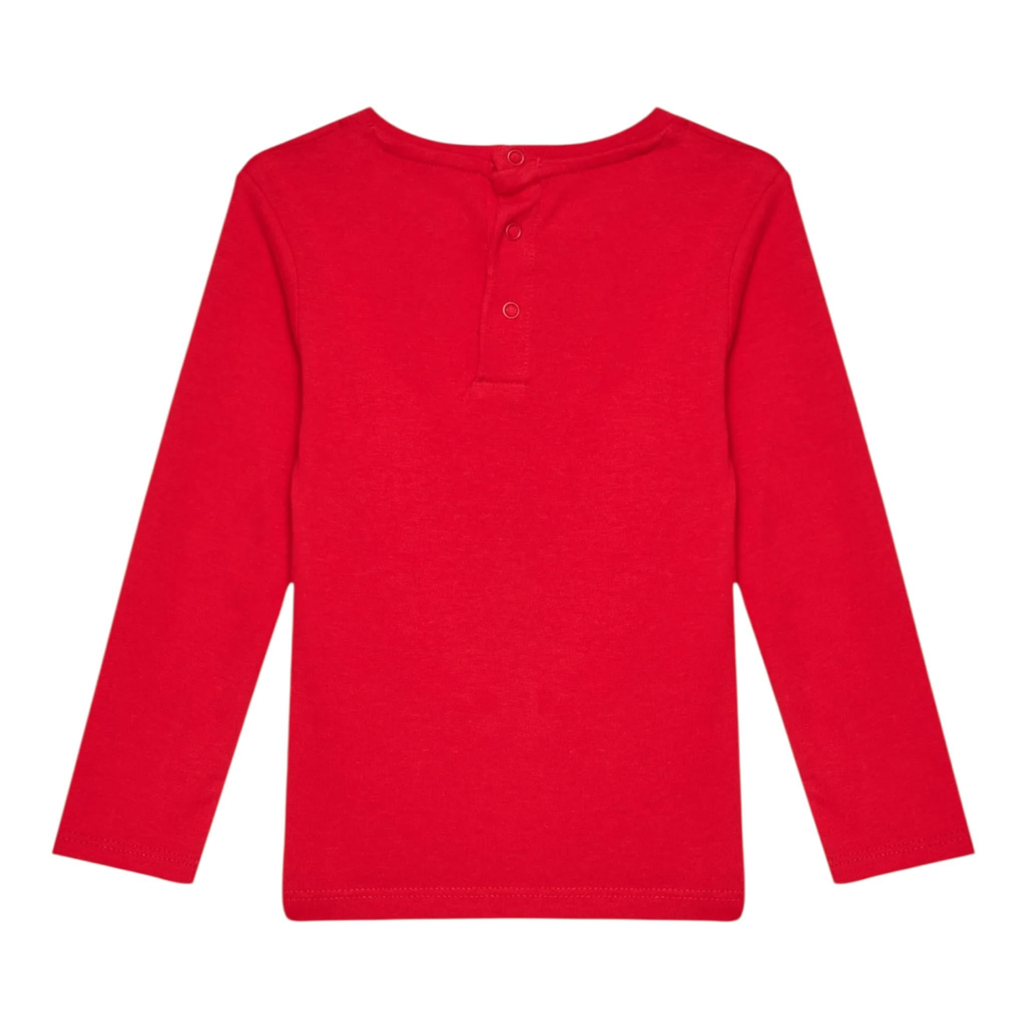 GUESS shirt girocollo tinta unita con stampa Rosso per Neonato I4YI02K8HM4X ROSSO GUESS