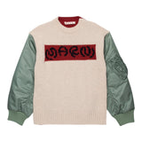 MARNI maglia girocollo bicolore con maniche in contrasto Beige per Bambino M01211 BEIGE MARNI
