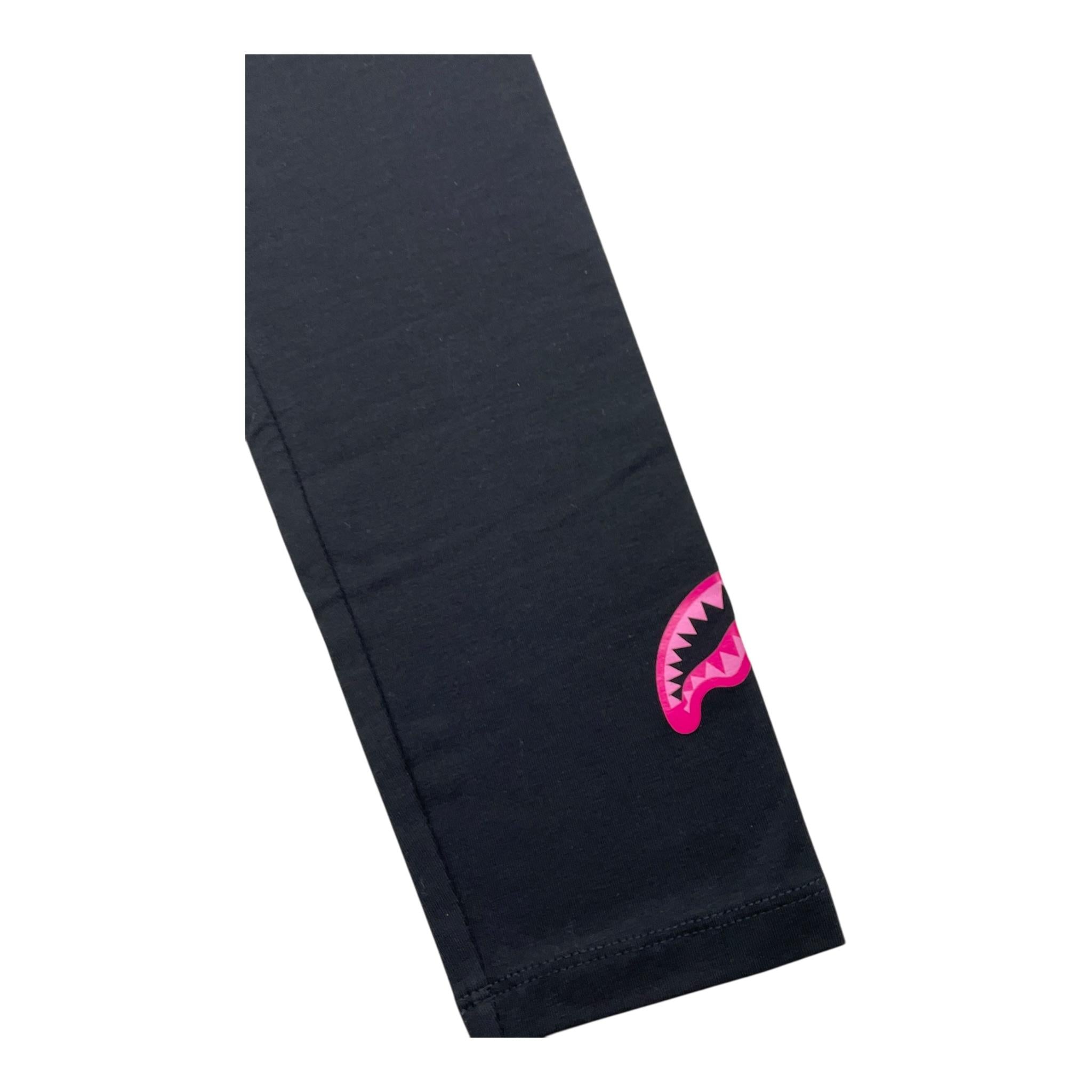 SPRAYGROUND leggins tinta unita con stampa Nero per Bambina SPY299 NERO SPRAYGROUND