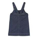 ELISABETTA FRANCHI salopette in denim tinta unita con tasche in contrasto Blu per Bambina EFAB545 BLU ELISABETTA FRANCHI