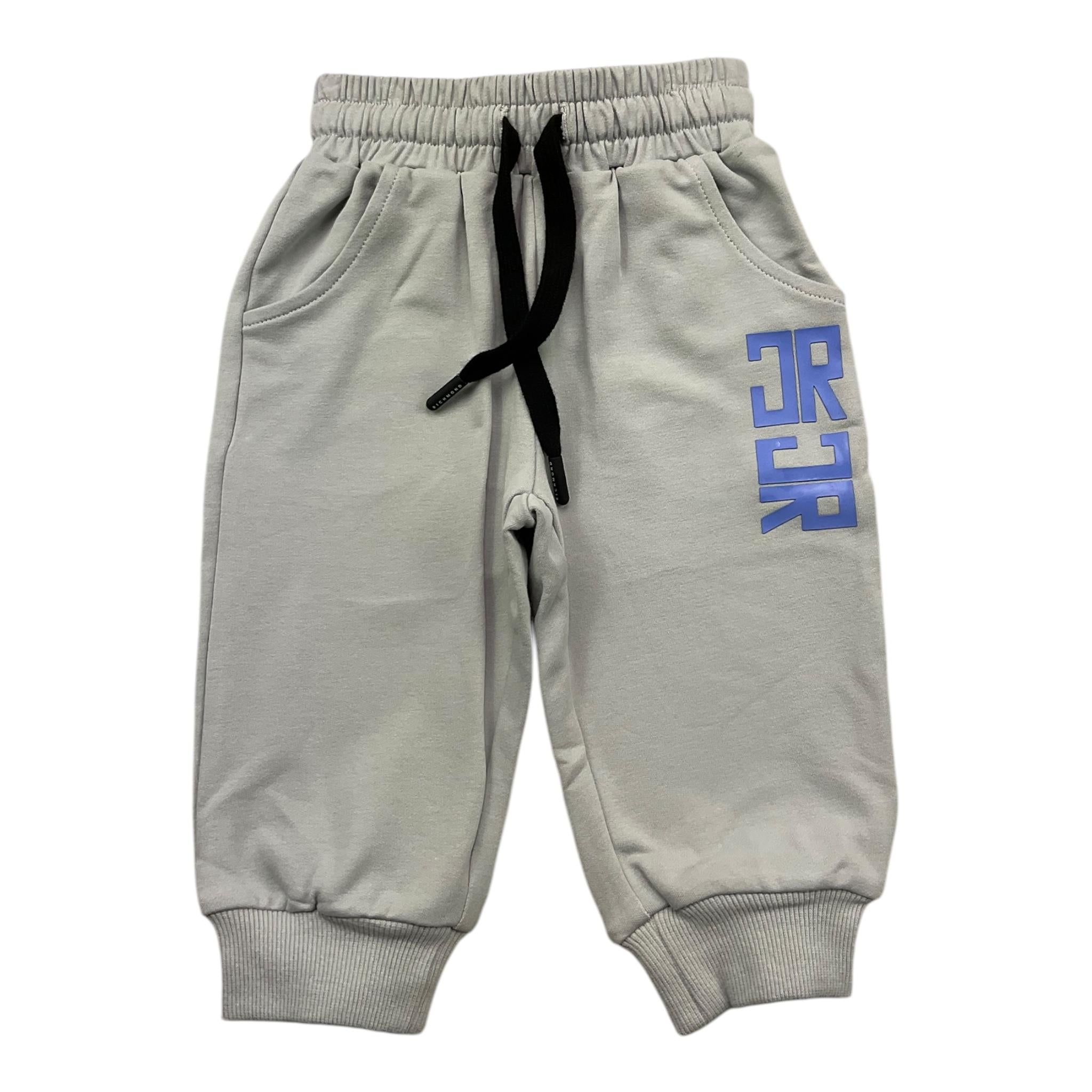 JOHN RICHMOND completo 2pz felpa girocollo tinta unita con stampa-pantalone Grigio per Neonato RIA25055CF GRIGIO JOHN RICHMOND