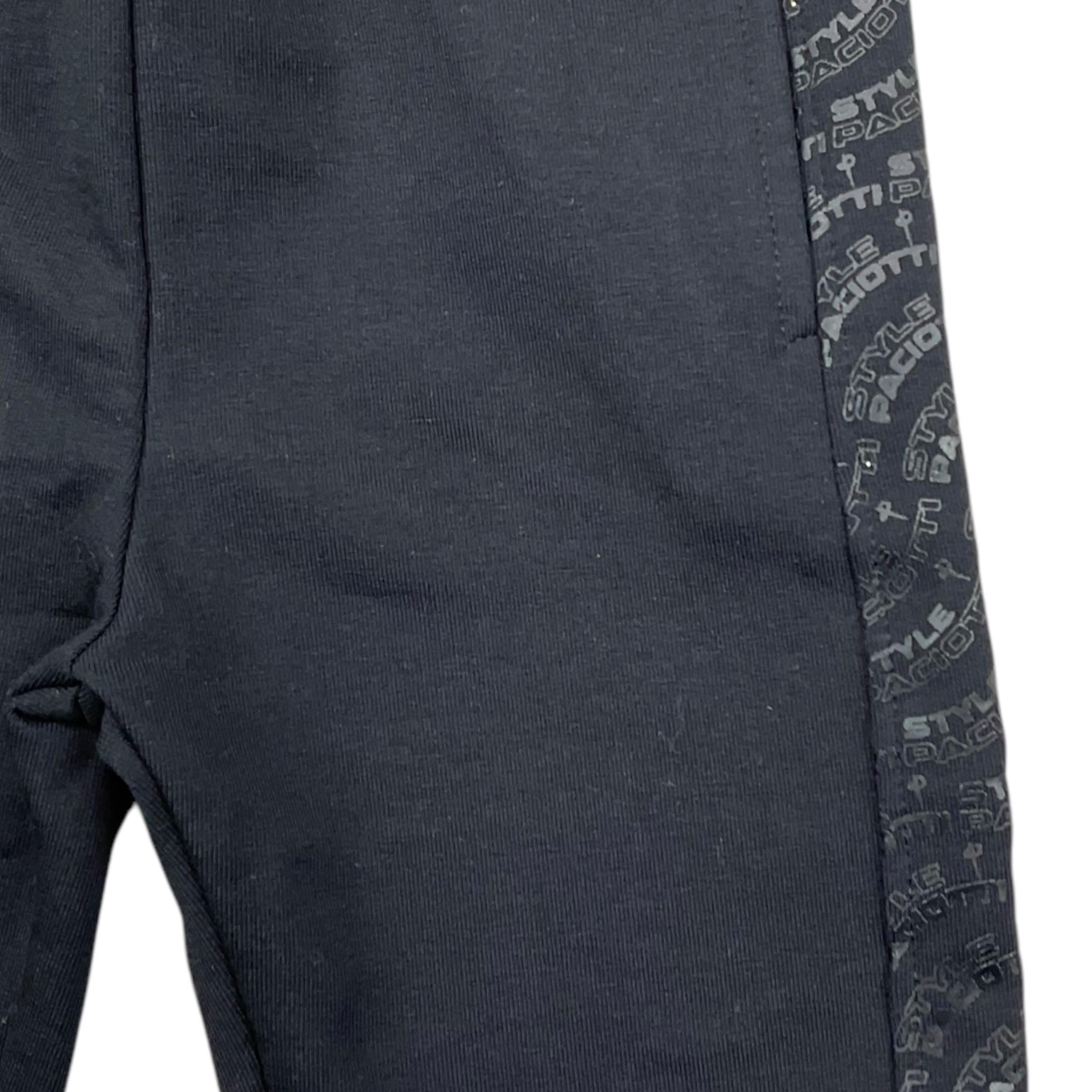 CESARE PACIOTTI pantalone tuta tinta unita logato Nero per Neonato PFP5301B NERO CESARE PACIOTTI