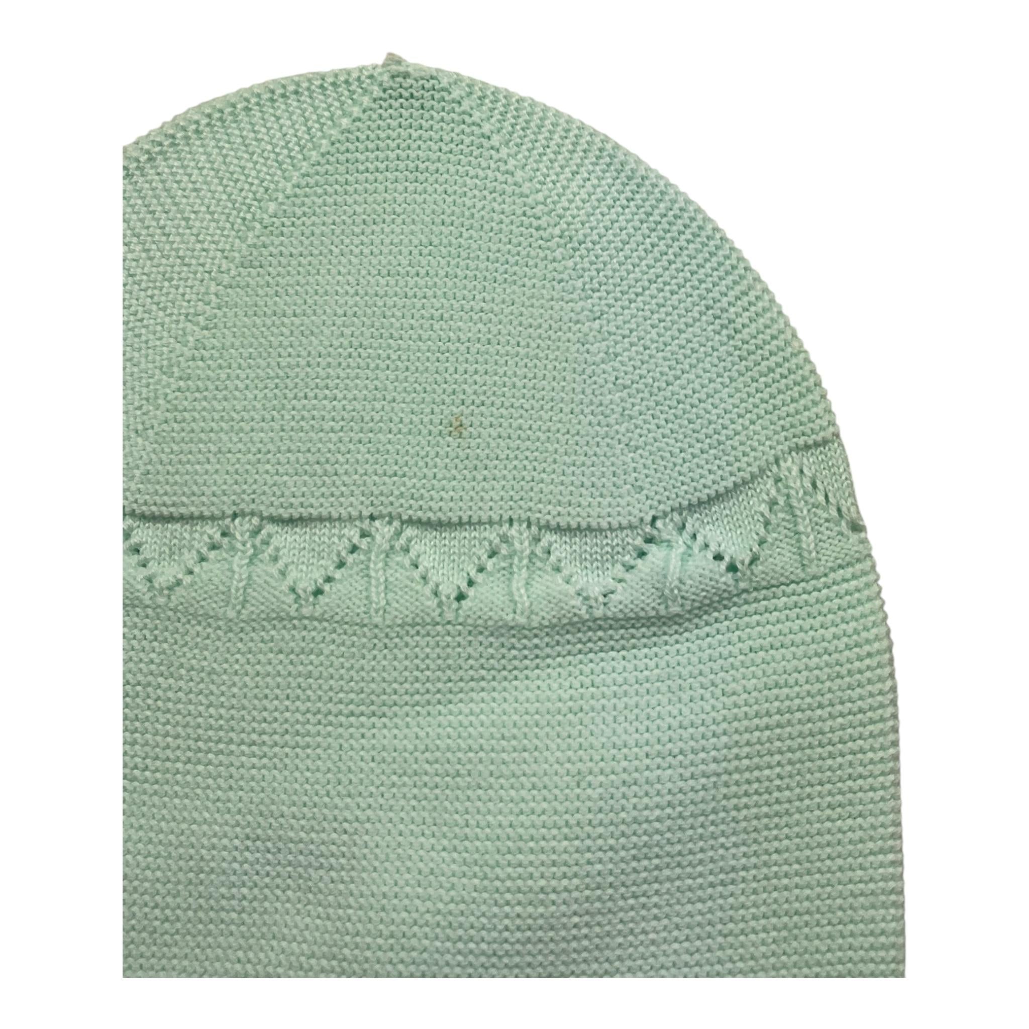 WEDOBLE cappello tinta unita con ricami Verde acqua per Neonata V2004307A VERDE ACQUA WEDOBLE