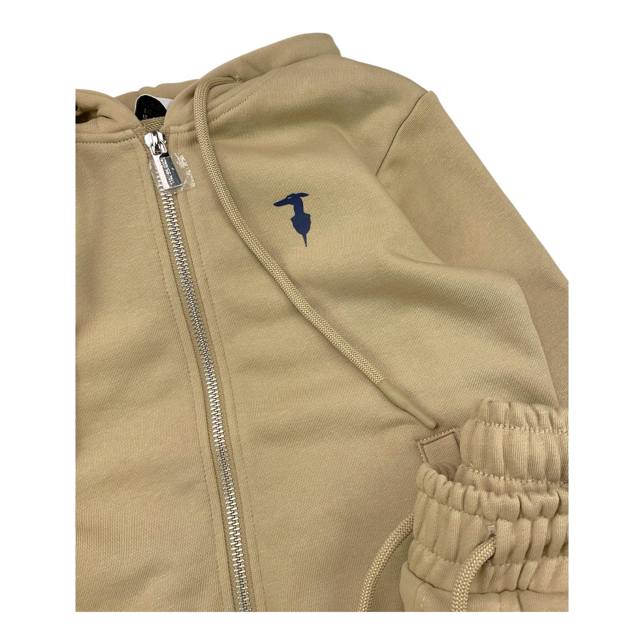 TRUSSARDI completo 2pz tinta unita con stampa Sabbia per Bambino TBA25001CF SABBIA TRUSSARDI