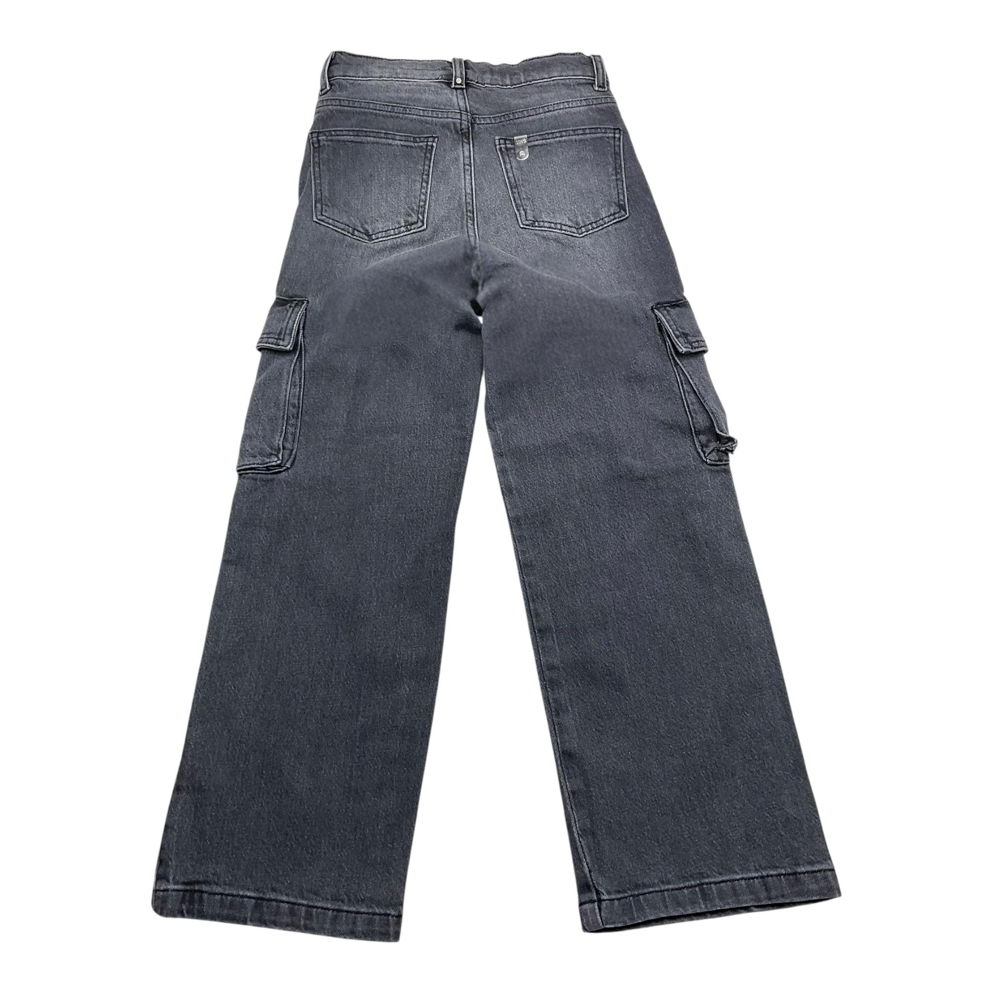 LIU JO jeans tinta unita modello palazzo Nero per Bambina GF4121 NERO LIU JO