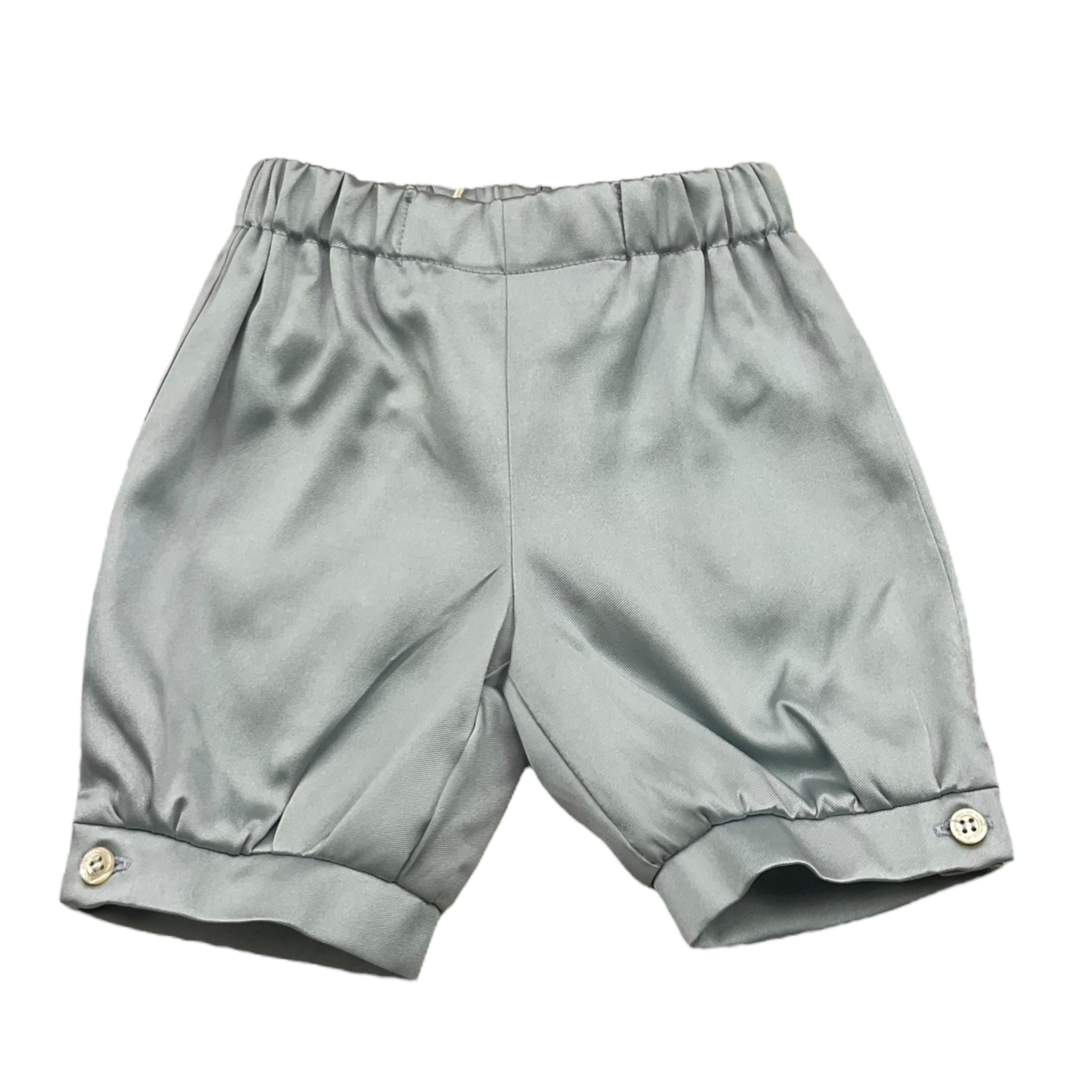 LA STUPENDERIA bermuda tint unita con elastico in vita Azzurro per Neonato CCBR55 AZZURRO LA STUPENDERIA