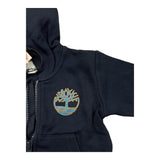 TIMBERLAND felpa con zip e cappuccio tinta unita Blu per Neonato T60262 BLU TIMBERLAND