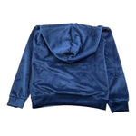 NEVER TOO felpa tinta unita in velluto con cappuccio Blu per Bambino NT2087R BLU NEVER TOO