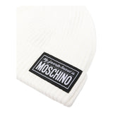 MOSCHINO cappelli tinta unita con stampa logo Panna per Bambina HUXO2IA PANNA MOSCHINO