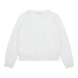 MAX&Co. maglia girocollo tinta unita con ricamo cuore Panna per Bambina MX0003 PANNA MAX&Co.