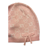 LIU JO cappello tinta unita con stampe logo Rosa per Neonata HF4080MA ROSA LIU JO