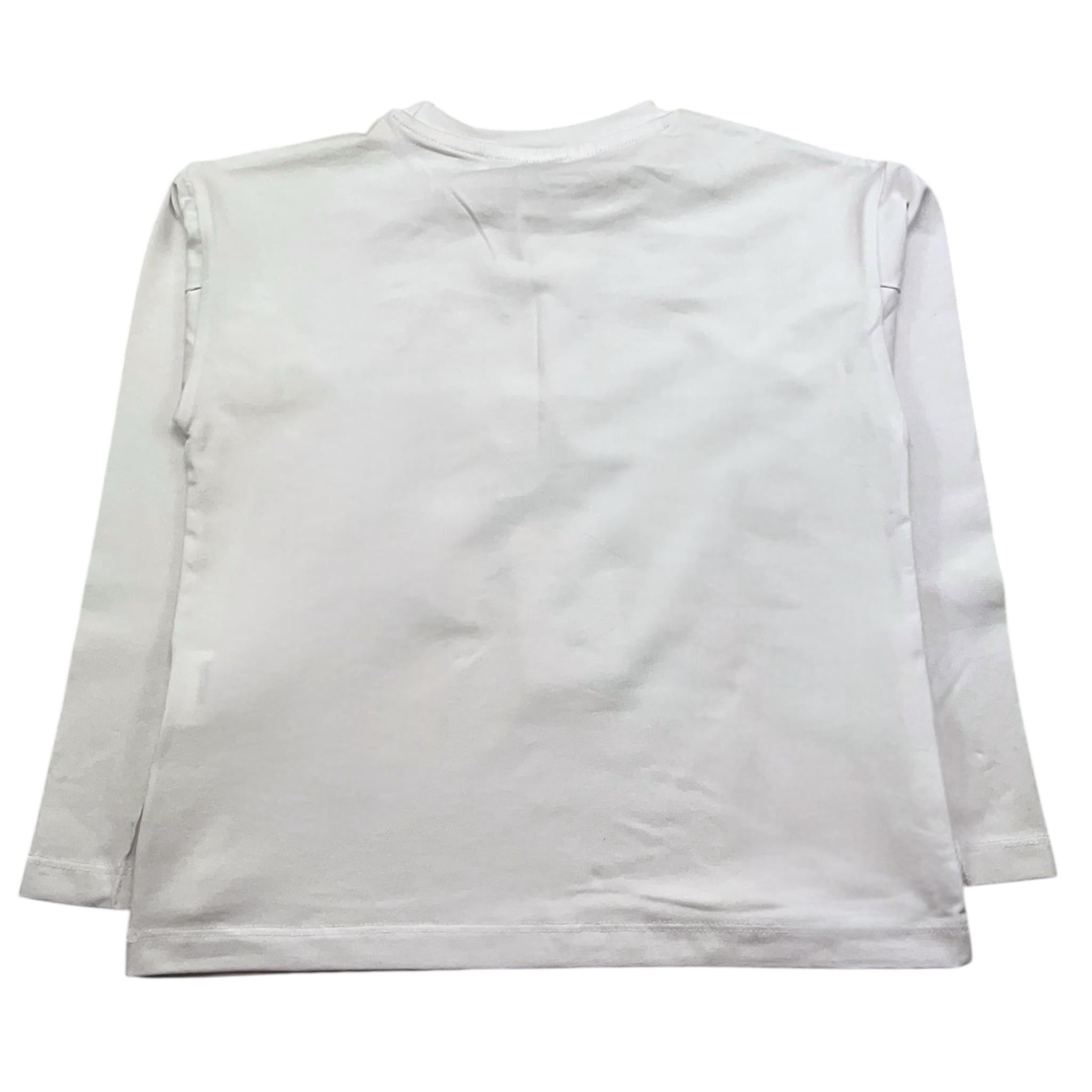 GAELLE shirt girocollo tinta unita con logo Bianco per Bambina 2741M00325 BIANCO GAELLE