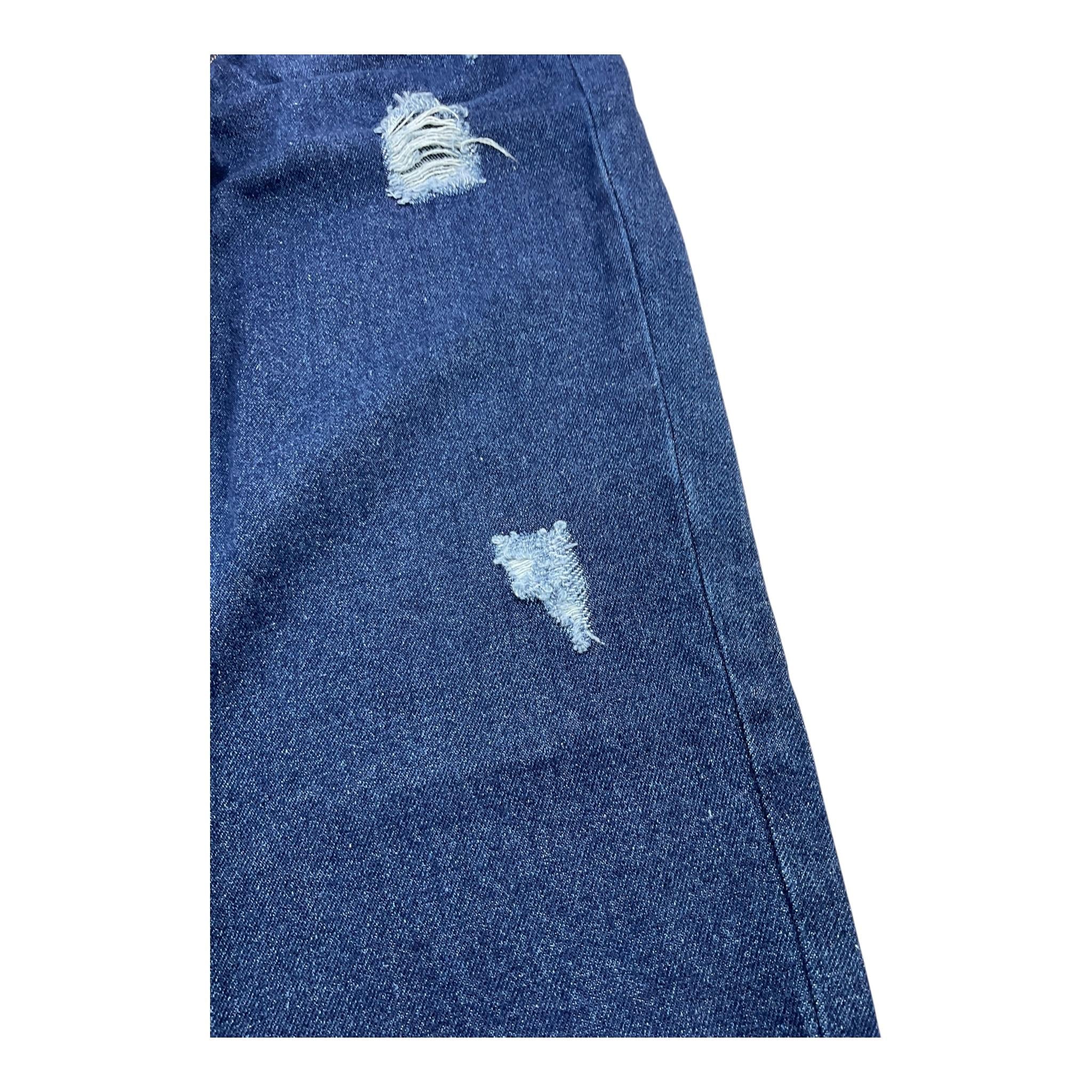 ITALY MODA jeans tinta unita con elastico in vita Blu per Bambino ITA1011 BLU ITALY MODA
